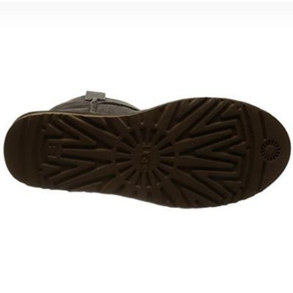 NEW UGG Classic Unlined Mini Perf Sz9 Boot, Mole - Picture 4 of 5